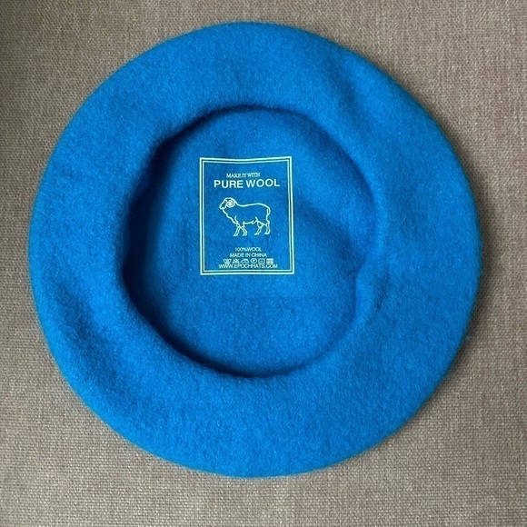 Epoch Hats 100% Wool Beret Blue main image 4